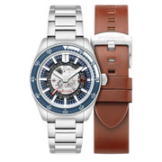 Spinnaker Fleuss Automatic Severn Blue Skeleton Dial #SP-5118-22