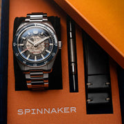 Spinnaker Fleuss Automatic Severn Blue Skeleton Dial #SP-5118-22