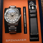 Spinnaker Fleuss Automatic Severn White Skeleton Dial #SP-5118-33