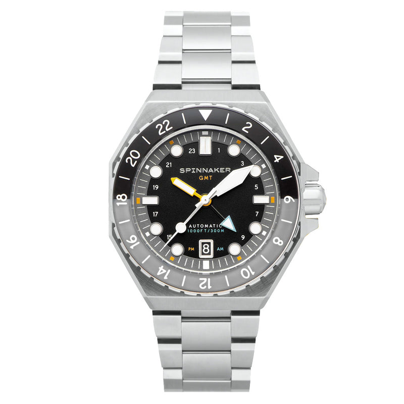 Spinnaker Dumas GMT Harbour Grey Automatic Dive Watch #SP-5119-11