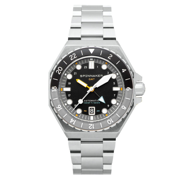 Spinnaker Dumas GMT Harbour Grey Automatic Dive Watch #SP-5119-11