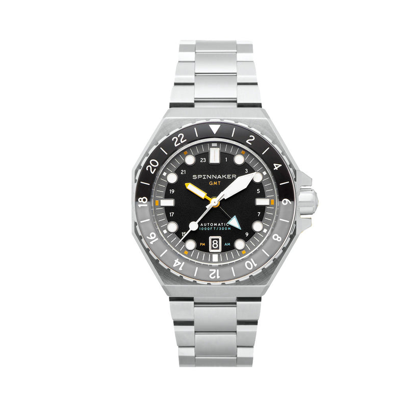 Spinnaker Dumas GMT Harbour Grey Automatic Dive Watch #SP-5119-11