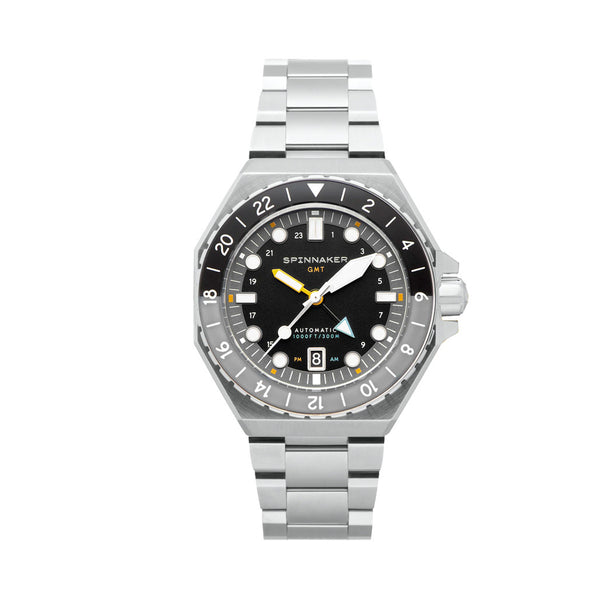 Spinnaker Dumas GMT Harbour Grey Automatic Dive Watch #SP-5119-11