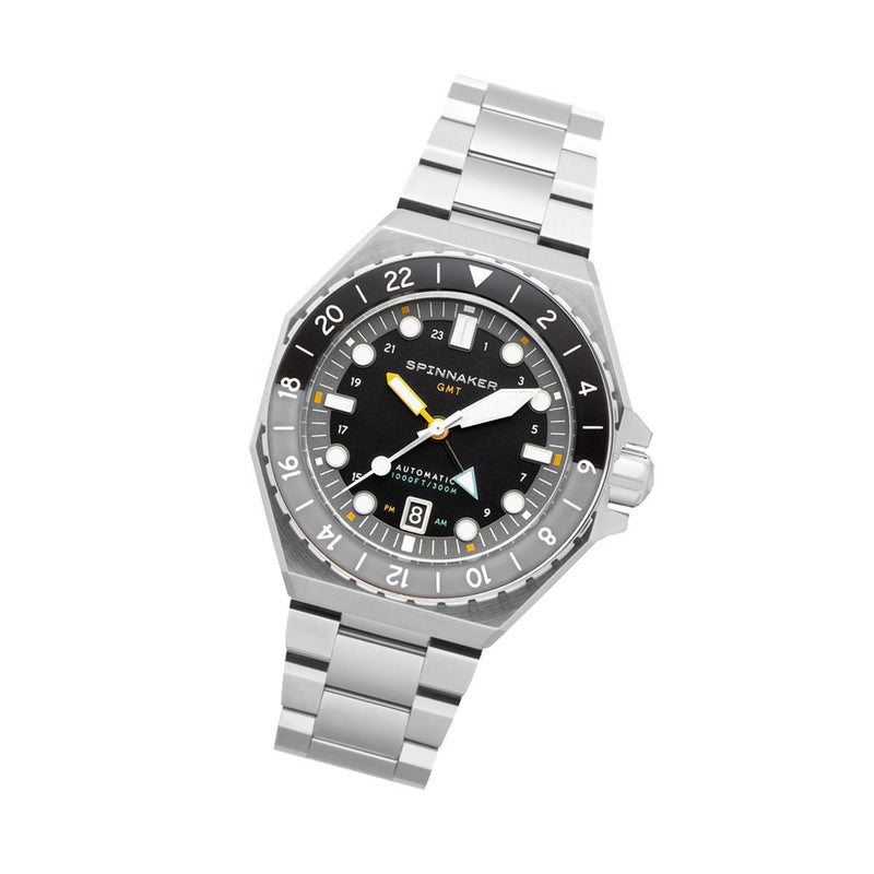 Spinnaker Dumas GMT Harbour Grey Automatic Dive Watch #SP-5119-11
