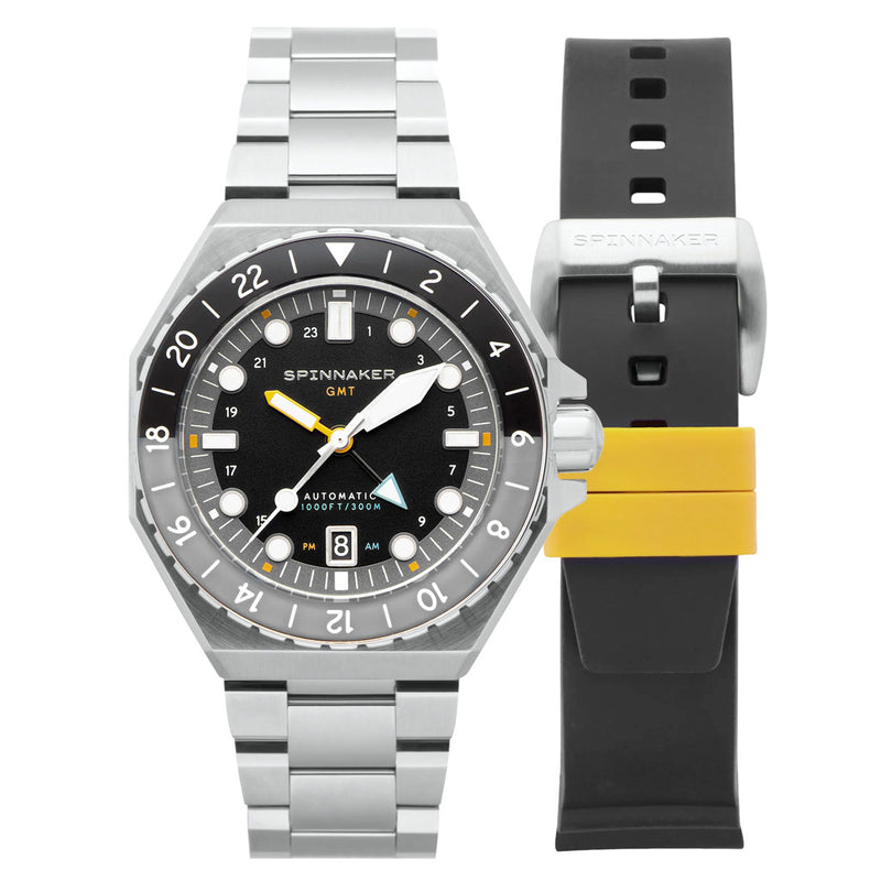 Spinnaker Dumas GMT Harbour Grey Automatic Dive Watch #SP-5119-11