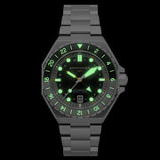 Spinnaker Dumas GMT Harbour Grey Automatic Dive Watch #SP-5119-11