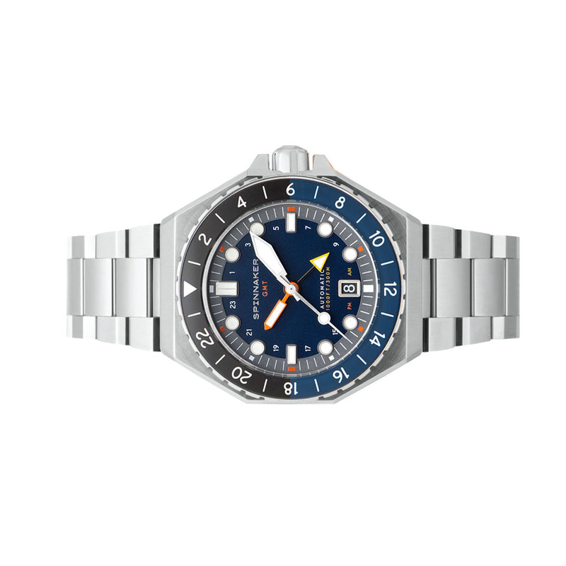 Spinnaker Dumas GMT Navy Black Automatic Dive Watch #SP-5119-22
