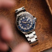 Spinnaker Dumas GMT Navy Black Automatic Dive Watch #SP-5119-22