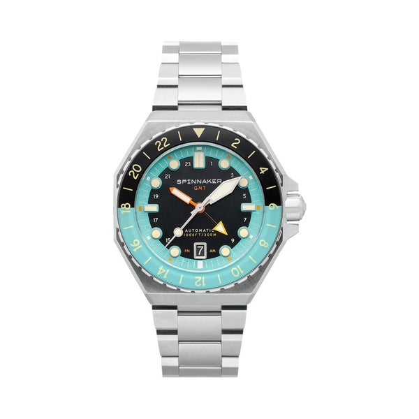 Spinnaker Dumas GMT Dark Turquoise Automatic Dive Watch #SP-5119-33