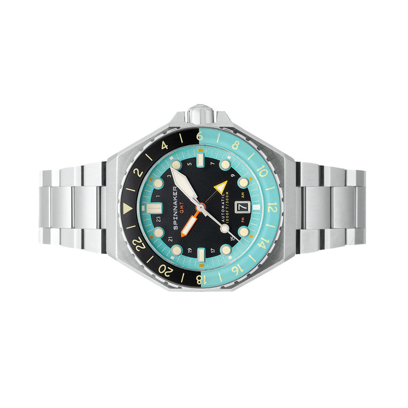 Spinnaker Dumas GMT Dark Turquoise Automatic Dive Watch #SP-5119-33