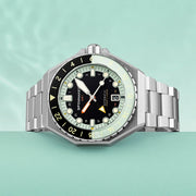 Spinnaker Dumas GMT Dark Turquoise Automatic Dive Watch #SP-5119-33