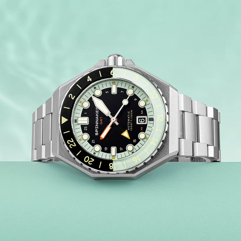 Spinnaker Dumas GMT Dark Turquoise Automatic Dive Watch #SP-5119-33