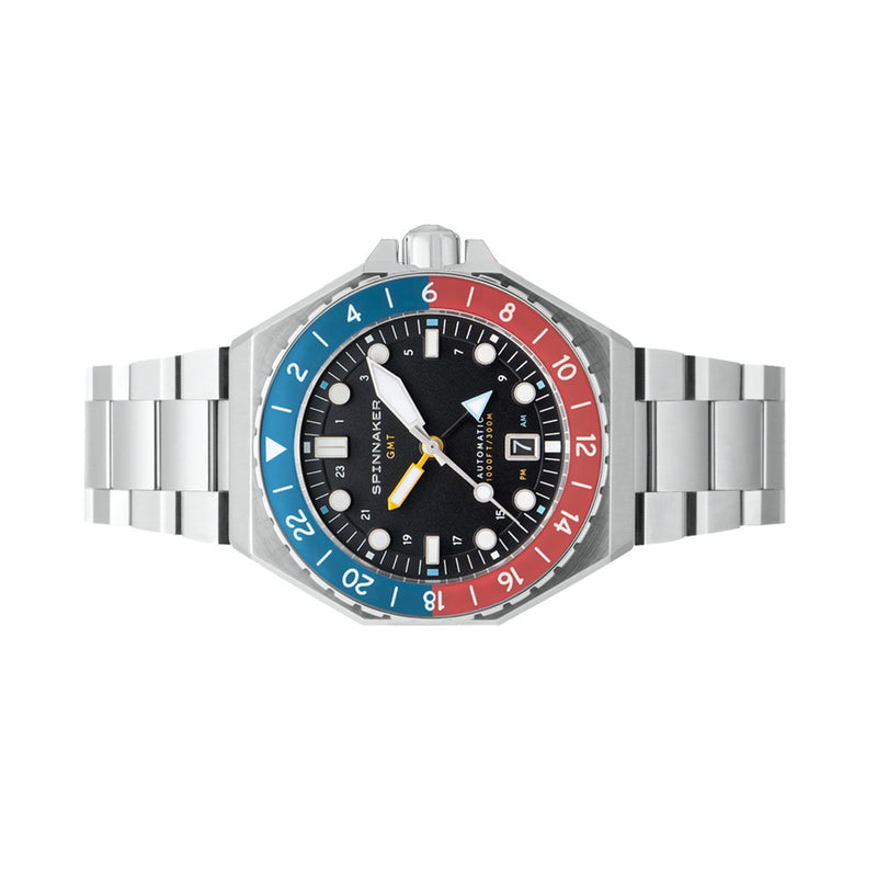 Spinnaker Dumas GMT Cobalt Crimson Automatic Dive Watch #SP-5119-44