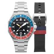 Spinnaker Dumas GMT Cobalt Crimson Automatic Dive Watch #SP-5119-44