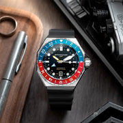 Spinnaker Dumas GMT Cobalt Crimson Automatic Dive Watch #SP-5119-44