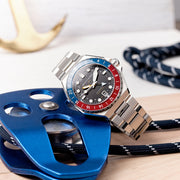 Spinnaker Dumas GMT Cobalt Crimson Automatic Dive Watch #SP-5119-44
