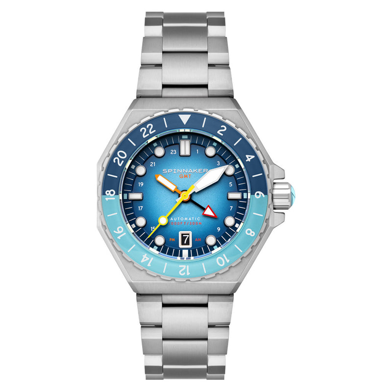 Spinnaker Dumas GMT Automatic Watch with Ocean Blue Dial #SP-5119-55