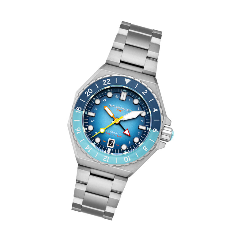 Spinnaker Dumas GMT Automatic Watch with Ocean Blue Dial #SP-5119-55