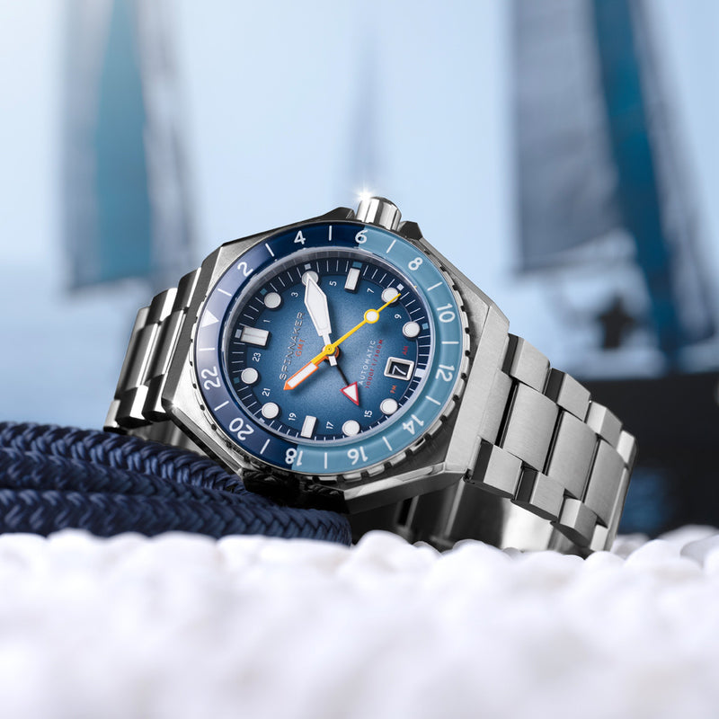 Spinnaker Dumas GMT Automatic Watch with Ocean Blue Dial #SP-5119-55
