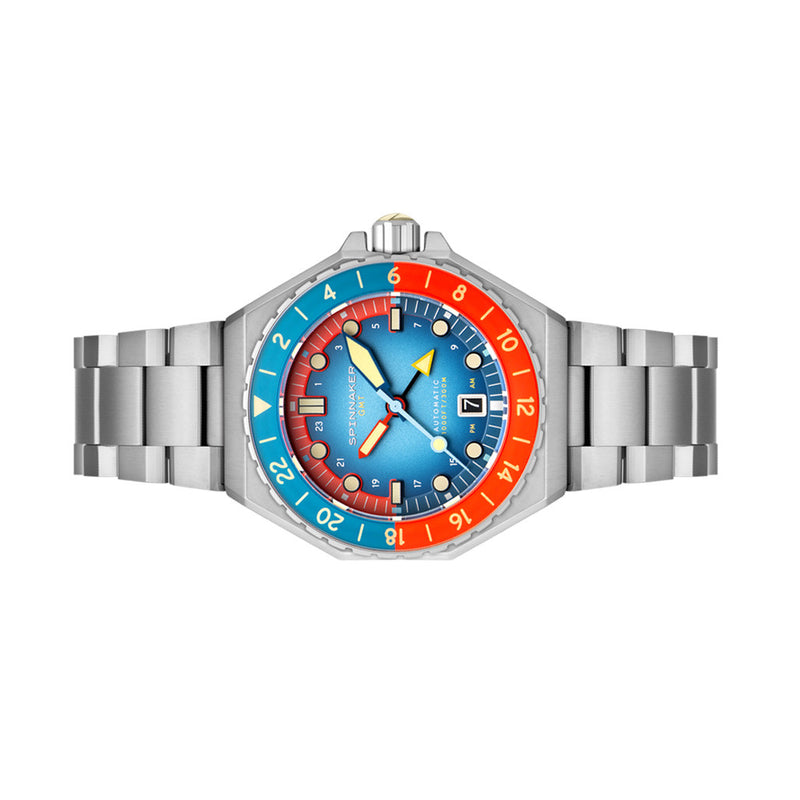 Spinnaker Dumas GMT Automatic Watch with Red Blue Dial #SP-5119-77