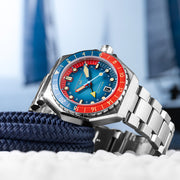Spinnaker Dumas GMT Automatic Watch with Red Blue Dial #SP-5119-77