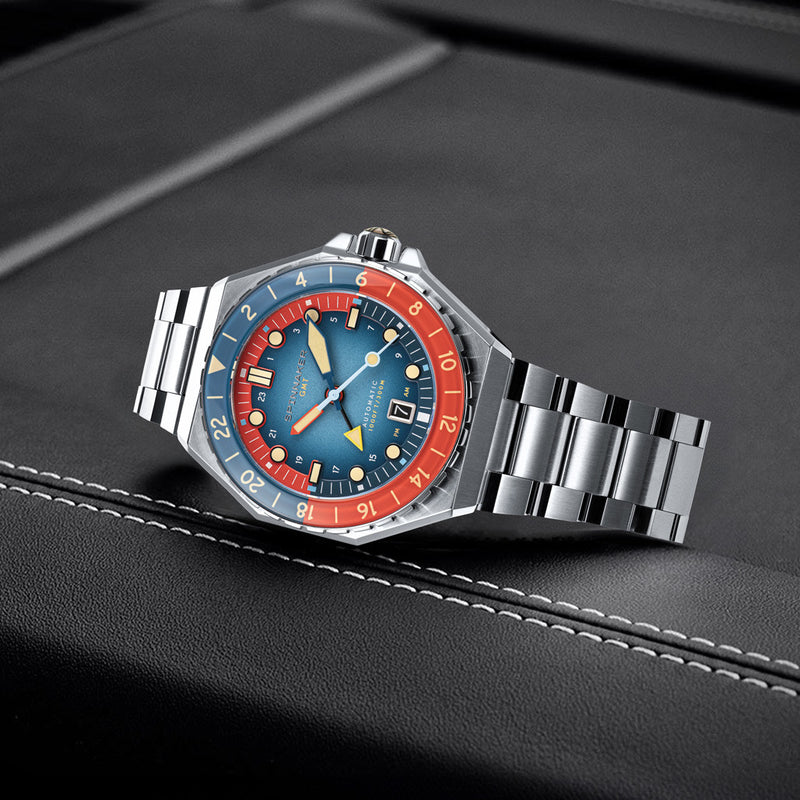 Spinnaker Dumas GMT Automatic Watch with Red Blue Dial #SP-5119-77