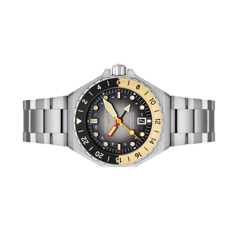 Spinnaker Dumas GMT Automatic Watch with Reversed Grey Dial #SP-5119-88