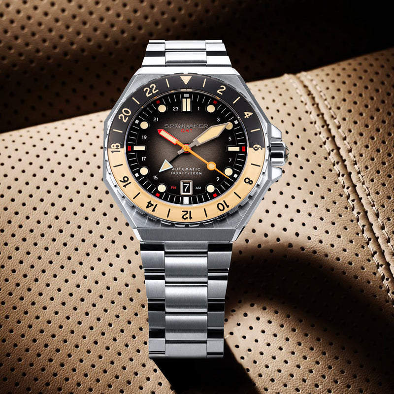 Spinnaker Dumas GMT Automatic Watch with Reversed Grey Dial #SP-5119-88