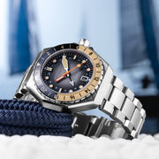 Spinnaker Dumas GMT Automatic Watch with Reversed Grey Dial #SP-5119-88