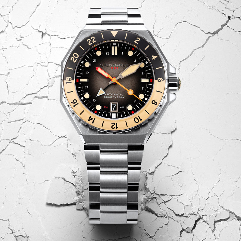 Spinnaker Dumas GMT Automatic Watch with Reversed Grey Dial #SP-5119-88