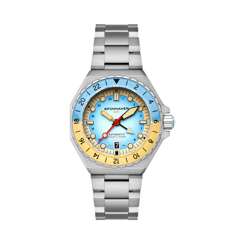 Spinnaker Dumas GMT Automatic Watch with Light Blue Dial #SP-5119-99