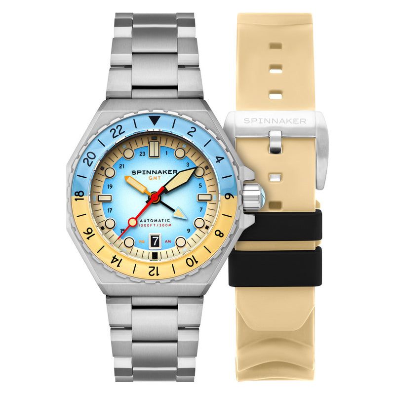 Spinnaker Dumas GMT Automatic Watch with Light Blue Dial #SP-5119-99