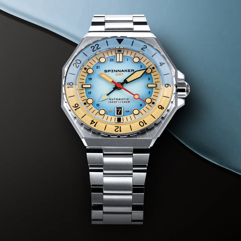 Spinnaker Dumas GMT Automatic Watch with Light Blue Dial #SP-5119-99