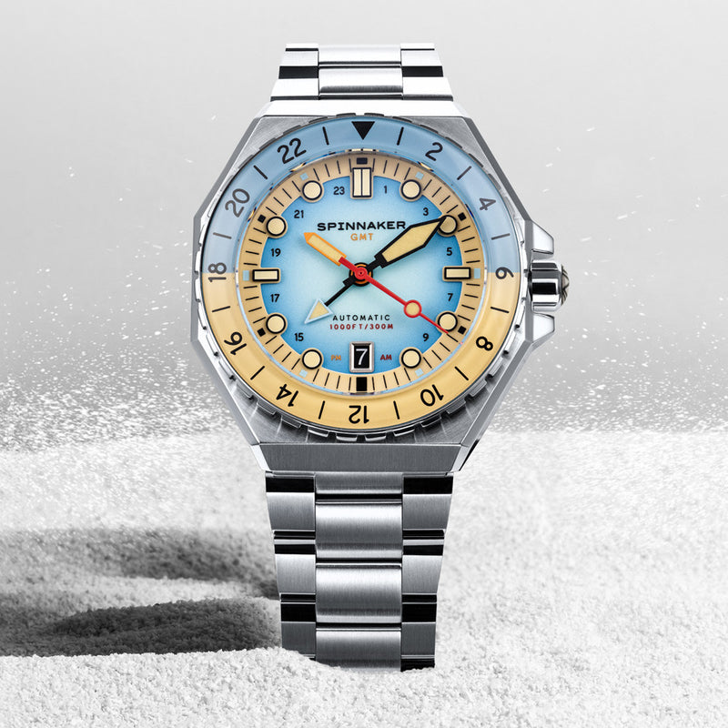 Spinnaker Dumas GMT Automatic Watch with Light Blue Dial #SP-5119-99