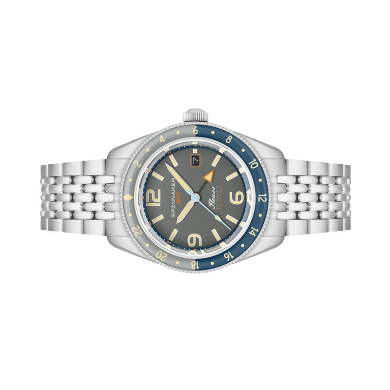 Spinnaker Fleuss GMT Automatic Watch with Deep Grey Dial #SP-5120-11
