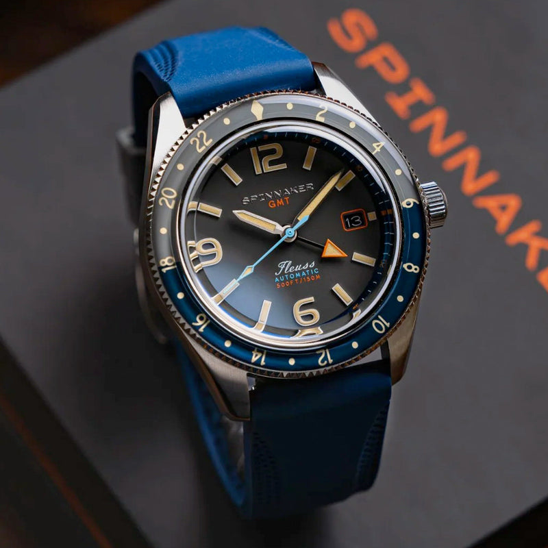 Spinnaker Fleuss GMT Automatic Watch with Deep Grey Dial #SP-5120-11