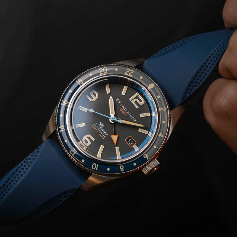 Spinnaker Fleuss GMT Automatic Watch with Deep Grey Dial #SP-5120-11