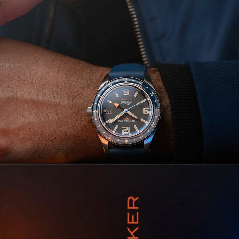 Spinnaker Fleuss GMT Automatic Watch with Deep Grey Dial #SP-5120-11
