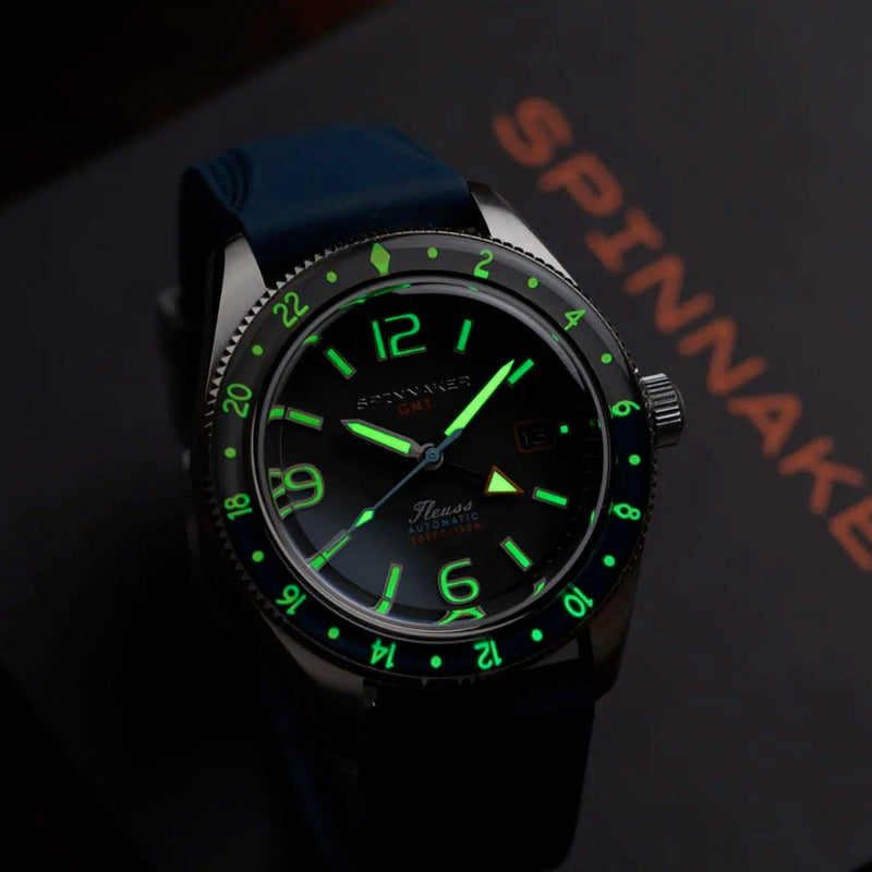 Spinnaker Fleuss GMT Automatic Watch with Deep Grey Dial #SP-5120-11