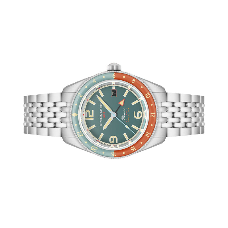 Spinnaker Fleuss GMT Automatic Watch with Tropical Green Dial #SP-5120-33