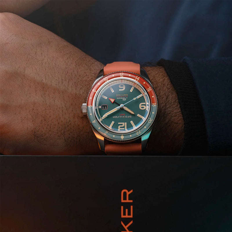 Spinnaker Fleuss GMT Automatic Watch with Tropical Green Dial #SP-5120-33