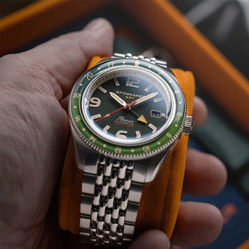 Spinnaker Fleuss GMT Automatic Watch with Forest Green Dial #SP-5120-44