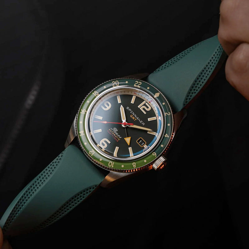 Spinnaker Fleuss GMT Automatic Watch with Forest Green Dial #SP-5120-44