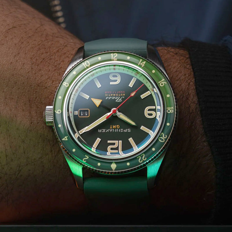 Spinnaker Fleuss GMT Automatic Watch with Forest Green Dial #SP-5120-44