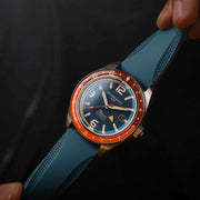 Spinnaker Fleuss GMT Automatic Watch with Cerulean Blue Dial #SP-5120-55