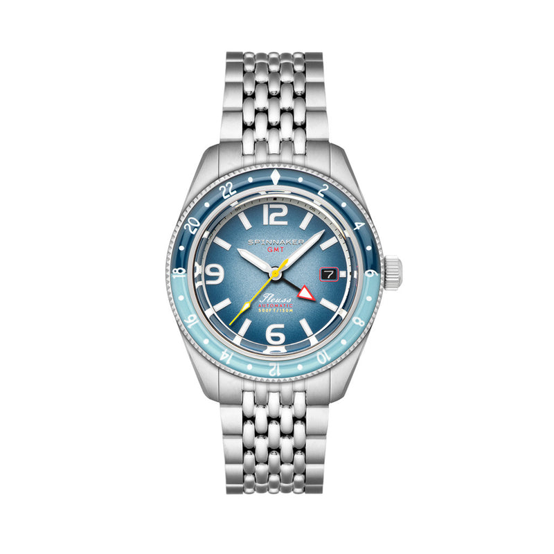 Spinnaker Fluess GMT Automatic Watch with Nebula Blue Dial #SP-5120-66