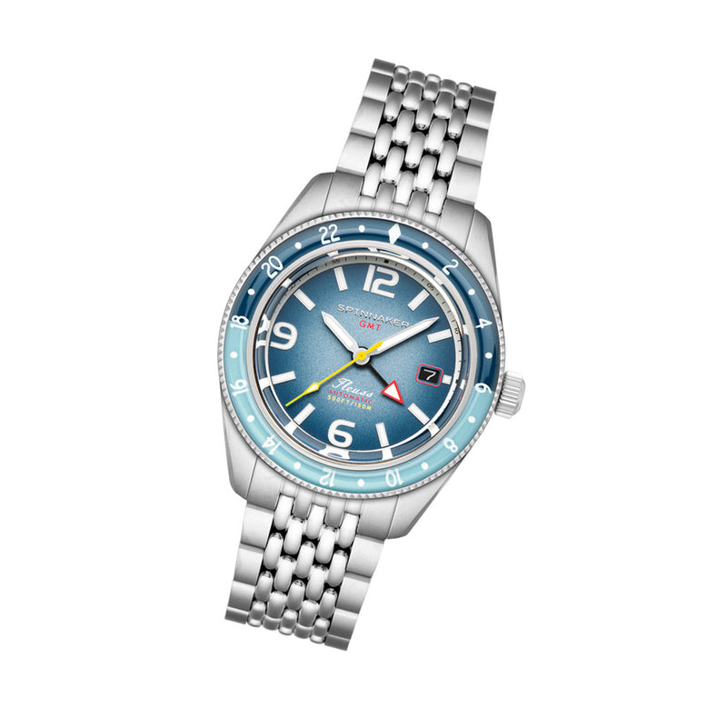 Spinnaker Fluess GMT Automatic Watch with Nebula Blue Dial #SP-5120-66