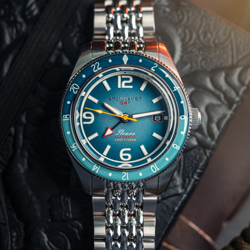 Spinnaker Fluess GMT Automatic Watch with Nebula Blue Dial #SP-5120-66