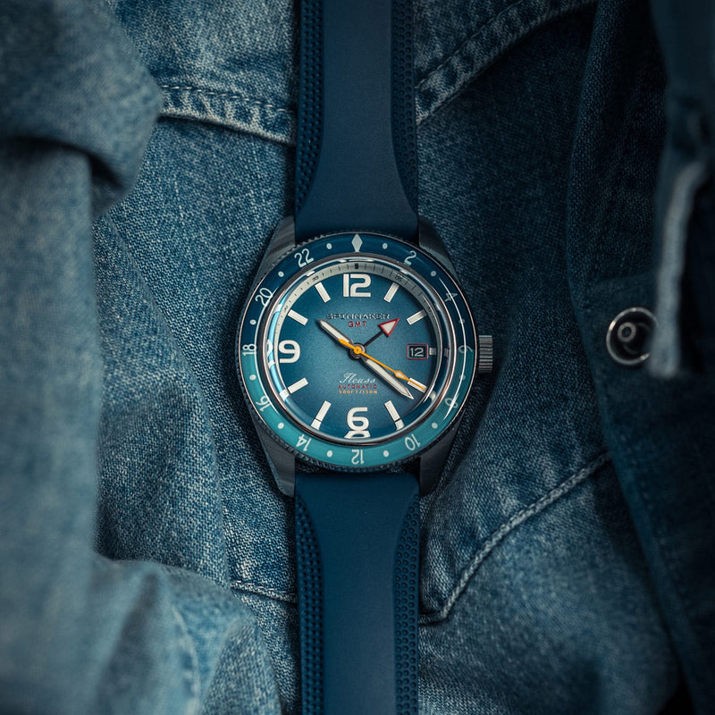 Spinnaker Fluess GMT Automatic Watch with Nebula Blue Dial #SP-5120-66