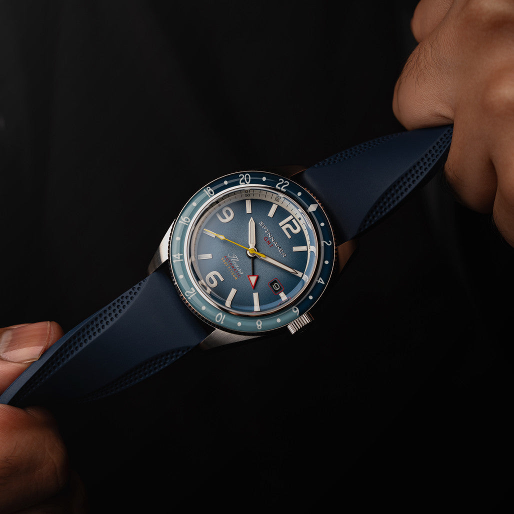 Spinnaker Fluess GMT Automatic Watch with Nebula Blue Dial #SP